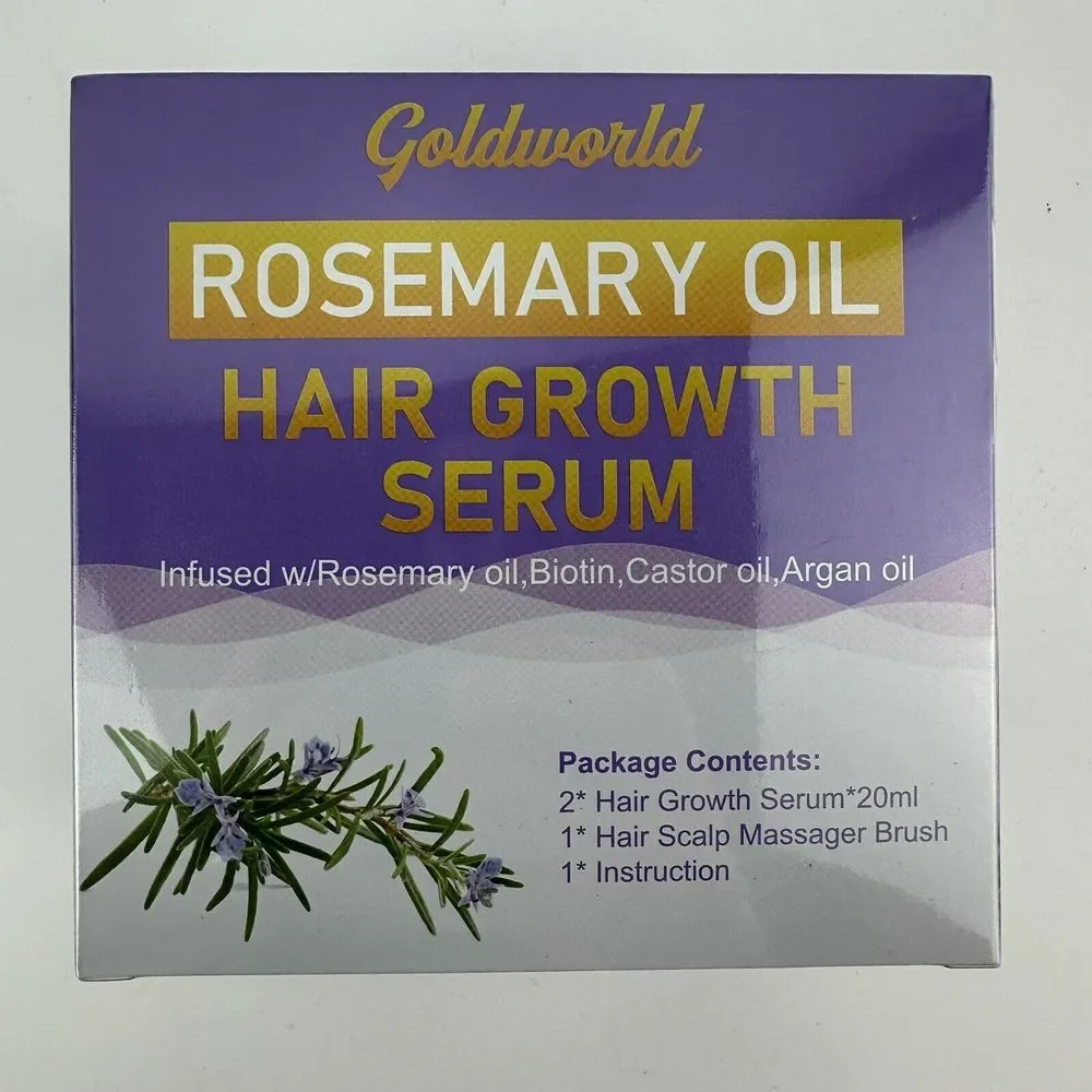 Rosemary Oil for Hair Growth,2‎ Pack Hair Growth Serum Products w/Scalp Massager